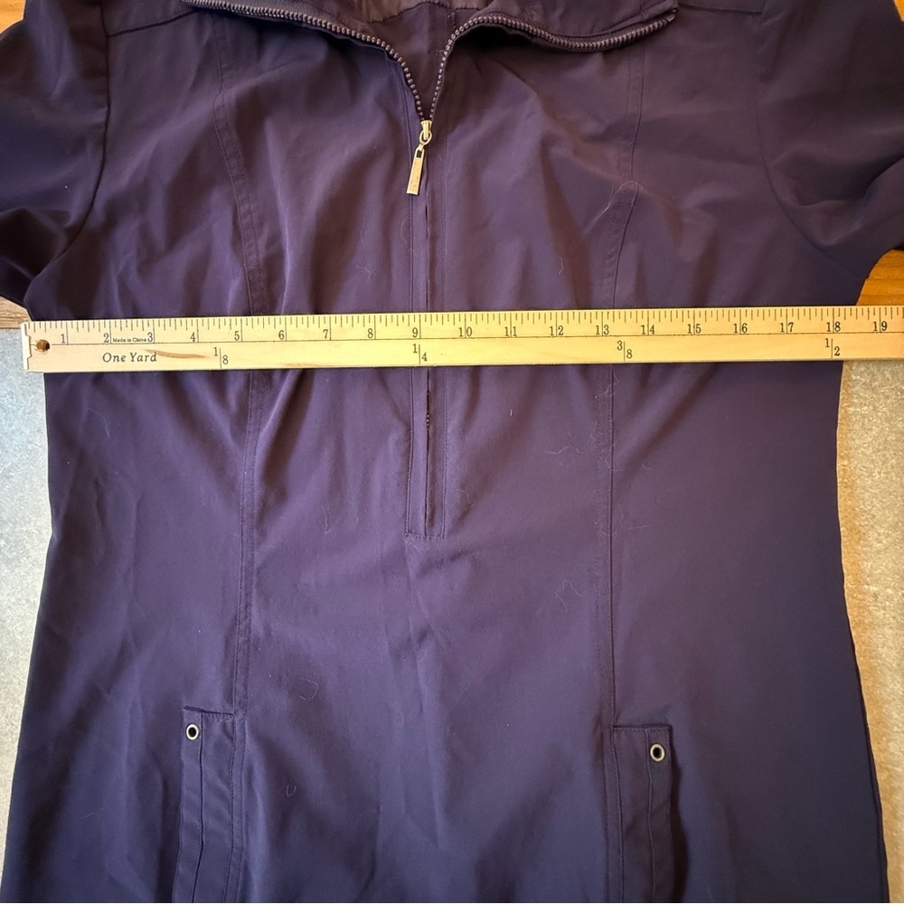 Peck & Peck Weekend Stretch Half Zip Athleisure Midi Dress Purple Size Medium - Picture 6 of 8